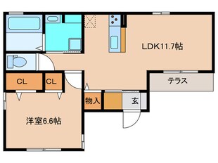 大きな木の物件間取画像